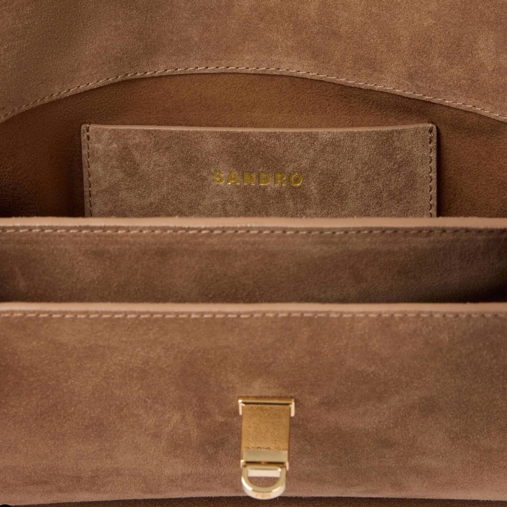 NWT Sandro Le Mambo Suede Crossbody Shoulder Bag - Picture 8 of 15